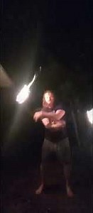 poi fire spinning