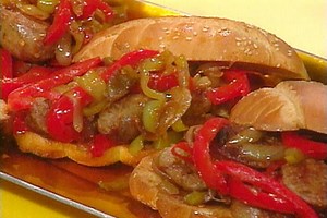 Sausage, Pepper and Onion Hoagies