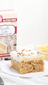 Banana Pineapple Pudding Cake (Hawaiian Wedding Cake) This was my fave cake growing up. My mom made it every summer for some kind of get together. The creaminess from the pudding, freshness from the pineapple and banana paired with a moist yellow cake is just the best combo! This cake is super easy to make. I always used my favorite boxed mix from @xobakingco . It’s gluten free & made with top quality ingredients. A must have pantry staple for easy desserts. Comment CAKE and I'll DM you the reci