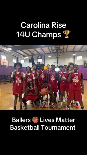 🏆🔥 14U CHAMPIONS: CAROLINA RISE (Sanford, NC) 🔥🏆 Ballers Lives Matter Tournament | Raleigh, NC Big congratulations to Carolina Rise out of Sanford, North Carolina, on winning the 14U Championship! 👑 This squad earned it the right way: 📚 Well-Coached – disciplined, prepared, and locked in on every adjustment. 🛡️ Defensive-Minded – pressure, toughness, and effort that never let up. 🎯 Multiple Scoring Options – balanced attack with threats at every position. 💪 Championship Heart – they com