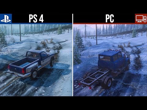 PS4 vs PC Snowrunner Detailed Graphics Comparison