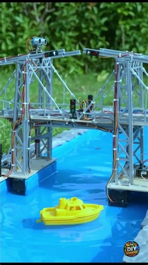 DIY Automatic Smart Drawbridge with Ultrasonic Sensor 🌉🤖 | Arduino Engineering Project