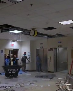 This is at Guam Memorial Hospital this morning. GMH spokeswoman Cindy Hanson provided the following comment: “GMH facilities addressed a broken water pipe on the first floor lobby today. The situation has been contained. Assessments are ongoing.” | Kandit News Group