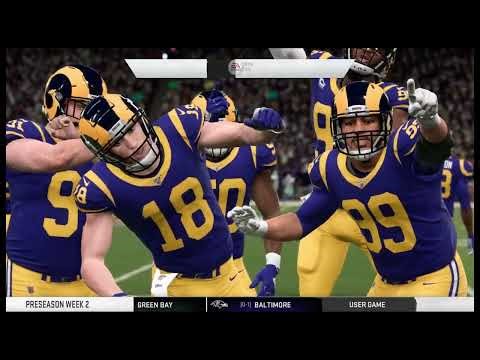 4K – Madden NFL 20 – 2019 – Preseason – Week 2 – Dallas Cowboys at Los Angeles Rams