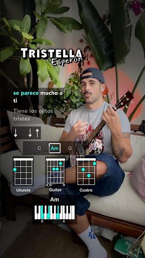 Tu Cantas - Tristella - Esperón - ukulele, guitarra, cuatro y piano - tutorial acordes rasgueo letra