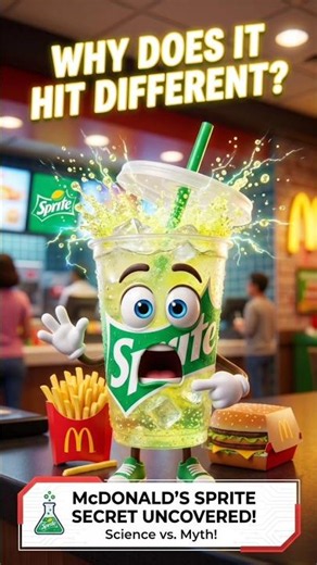 Why Does McDonald's Sprite Feel Stronger? 😳#montagem #trendingshorts #foodfacts #talking