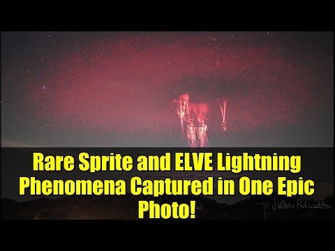Rare Sprite and ELVE Lightning Phenomena Captured in One Epic Photo!