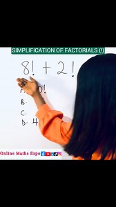 123K views · 3.2K reactions | How to simplify Factorials (!) in Maths. #mathreels #viralmath #viralfypreels #onlinestudent #onlinemaths #viralfacebookreels #viralfypシforyou | Online Maths Expo | Facebook