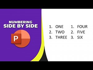 How to put numbering list side by side in PowerPoint
