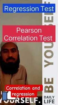 Regression Pearson Correlation #regression #correlation #spss #statistics #research #quantitative