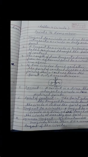 All important formula and key points for class 10th chapter 10- circle #exam #mathformula #circle