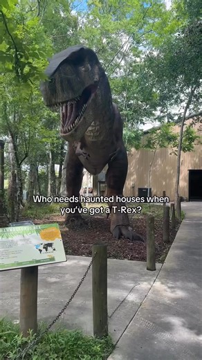 The scariest thing in Louisiana? This roar. Come see what’s lurking at Prehistoric Park this October 🦖 | Prehistoric Park