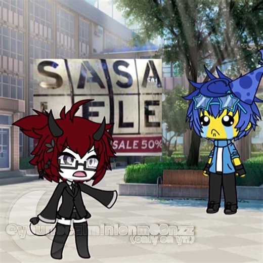 SASA LELE!!🎀 (ft: ‪@Just_shellz_01‬ ‪@NormalConfusions‬ ) ⁨#gacha #gachalife #fyp #fy #funny #sasalele