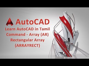 AutoCAD Tamil | Array Rectangular Command