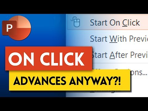 PowerPoint problem - Animations play automatically, not waiting for mouse click