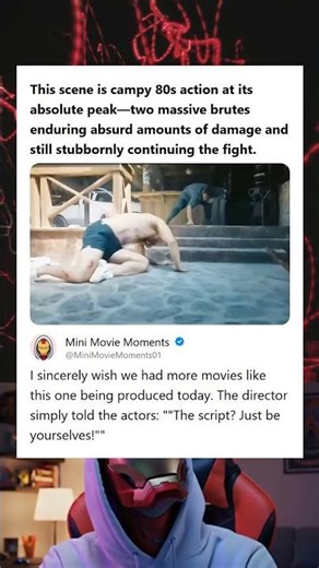 Campy 80s Action Film Features Two Brutes Enduring Absurd Damage But Continuing the Fight