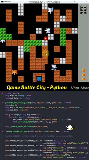 Create Tank Batte City game usin python #shorts #coding #python