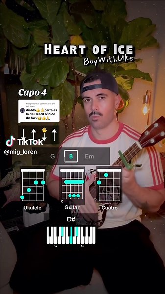 Respuesta a @adr.bwu Heart of Ice - ukulele, guitarra, cuatro y piano - tutorial con acordes y rasgueo- fácil, rápido y sencillo 🤗 #ukelele #ukulele #rasgueo #cuatro #acordes heart of ice boywithuke heart of ice boywithuke ukulele tutorial heart of ice boywithuke guitar heart of ice boywithuke tutorial heart of ice boywithuke ingles