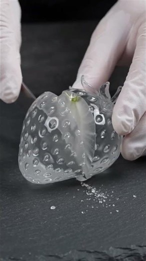ASMR Satisfying Clear Gem Glass Cutting 💎✨ (Extremely Relaxing)