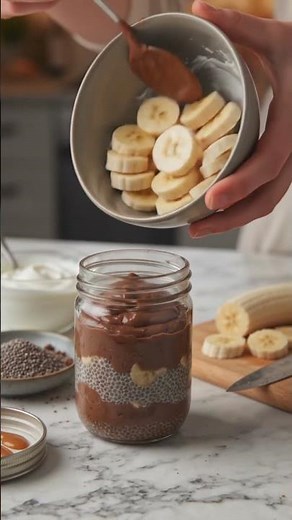High-Protein Chocolate Banana Chia Seed Pudding | Easy Healthy Meal Prep #bariatric