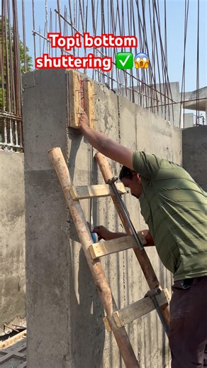 Bottom shuttering technically work carpenter construction #shorts #viral #trending #construction