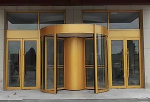 [Hot Item] Two Wings Automatic Revolving Door, Aluminium Doors, Security Door