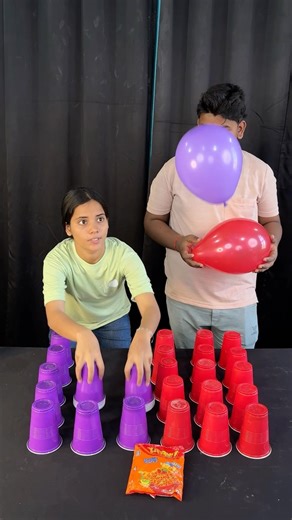 This Balloon Challenge is Harder Than It Looks! #challenge #gamechallengeathome #shorts