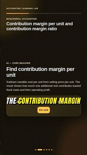 The accounting secret nobody tells you about margins. #managerialaccounting #finance