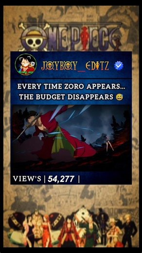 Animator's favourite ZORO | #luffy #zoro #onepiece #trending