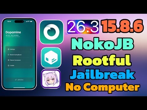 NEW NekoJB Rootful Jailbreak iOS 15.8.6/18.7.4/16.7.13/26.3 - 15 NO COMPUTE