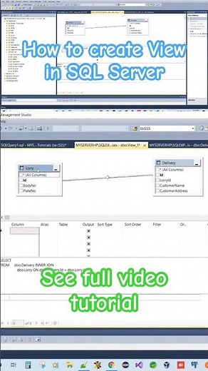 Create View in SQL Server | SSMS
