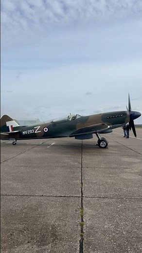 Spitfire Mk XIV running its Rolls-Royce Griffon engine
