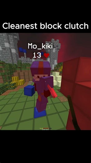 Cleanest Bedfight Clutch 🥶 Rate this block clutch 1-10! 👇 #shorts