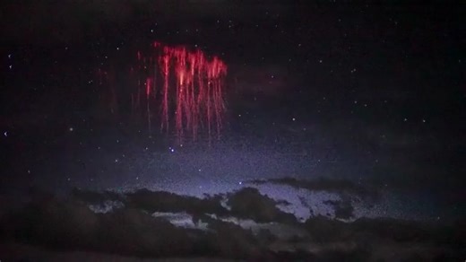 135 reactions · 12 shares | Rare, stunning red lightning appears in Xizang's sky A rare and intensive outburst of red lightning, also known as a "red sprite," streaked the night sky in Shannan City, southwest China's Xizang (Tibet) Autonomous Region, between Saturday and Sunday. | BastilleGlobal | Facebook