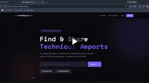 TechReport Hub: Centralized Technical Knowledge Base | Krish Singh posted on the topic | LinkedIn