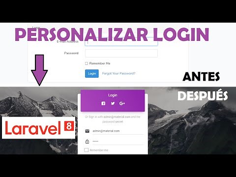 02. Laravel 8 desde cero | Personalizar Login
