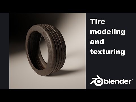 Tire Modeling and Texturing in Blender!