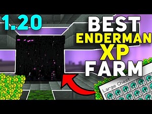 BEST ENDERMAN XP Farm In 1.20! Minecraft Bedrock