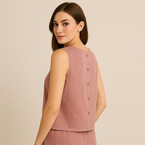 Sleeveless Button-back Blouse Sewing Pattern | Women’s PDF Top XS–4XL - Etsy