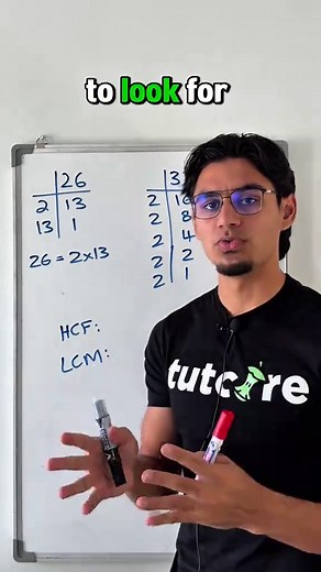 This is how to find the HCF and LCM of a number pair using prime factorisation. It’s super easy and works with any numbers no matter how big they are #hcf #lcm #primefactorisation #maht #grade9