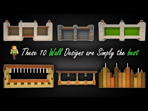 🧱 Minecraft Walls in Minutes! ⏱️ (10 Easy & Amazing Designs) ✨