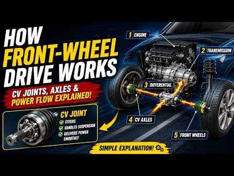 How Front-Wheel Drive Works | CV Joints, Axles & Power Flow Explained Simply
