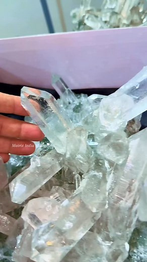 6.2K views · 1.3K reactions | Wholesale Himalayan Quartz Lot - Available ✅ Limited find - about 90 kgs. Lightweight, as the crystals are on a thin quartz and chlorite matrix. DM for full info. #minerals #crystals #himalayan #quartz #crystal #mining #crystalcollector #quartzlove #quartzforsale | Matrix India | Facebook
