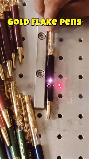11K views · 64 reactions | Gold flakes pen bulk order #customizedpen...