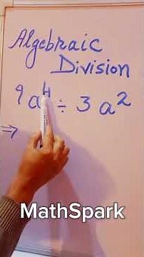 Algebraic Expression Division | Basic Concepts & Easy Examples#shorts