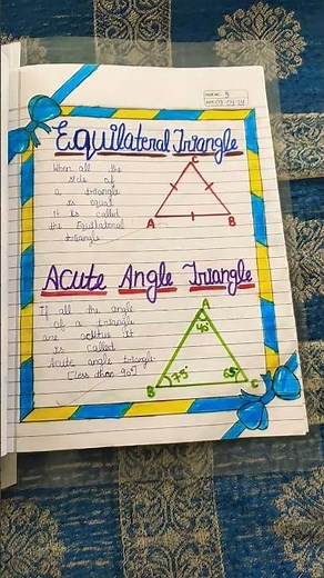 Project file for class 9 on triangle