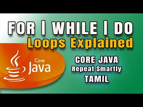 Looping Constructs Explained in Tamil | for, while, do-while #java #codingtamil #javatutorial