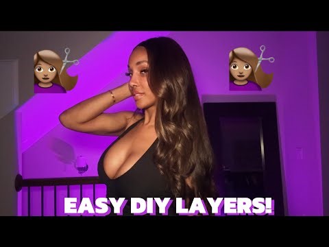 How I Layer My Hair at Home! | Easy Ponytail Method