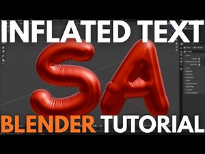 How to Create Inflated Text in Blender