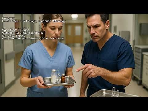 Endocrine Pathology, Pathology, USMLE Step 1 - Full Vignette with Extended Explanations